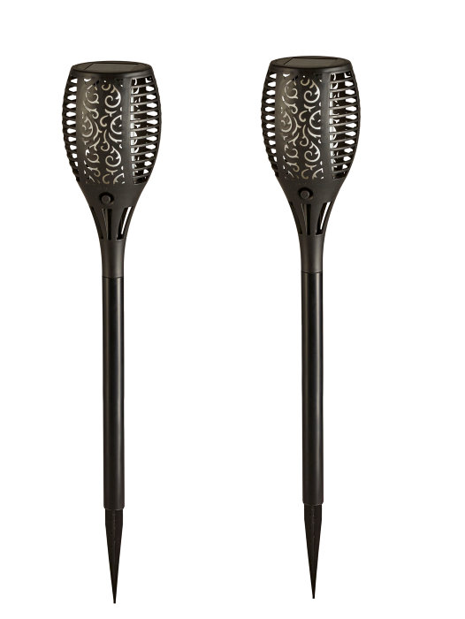 Solcellslampa Flammande Ø9,5 x 58 cm 2-pack